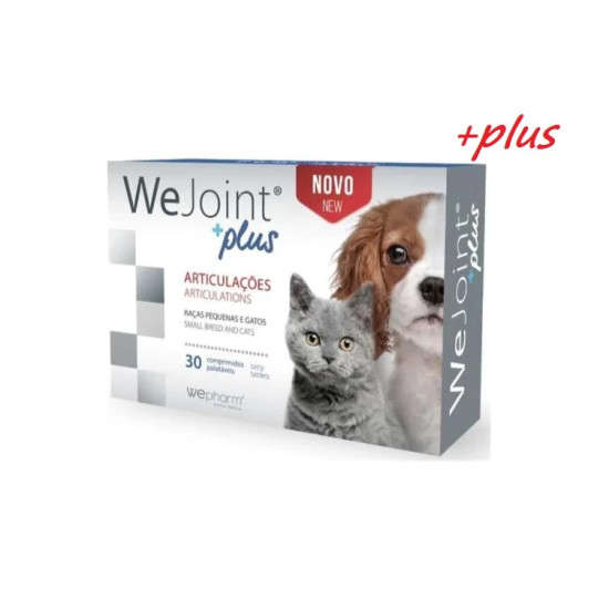 WeJoint Plus Small Breeds & Cats – Supliment Articular pentru Pisici și Câini de Talie Mică, 30 Tablete – WePharm